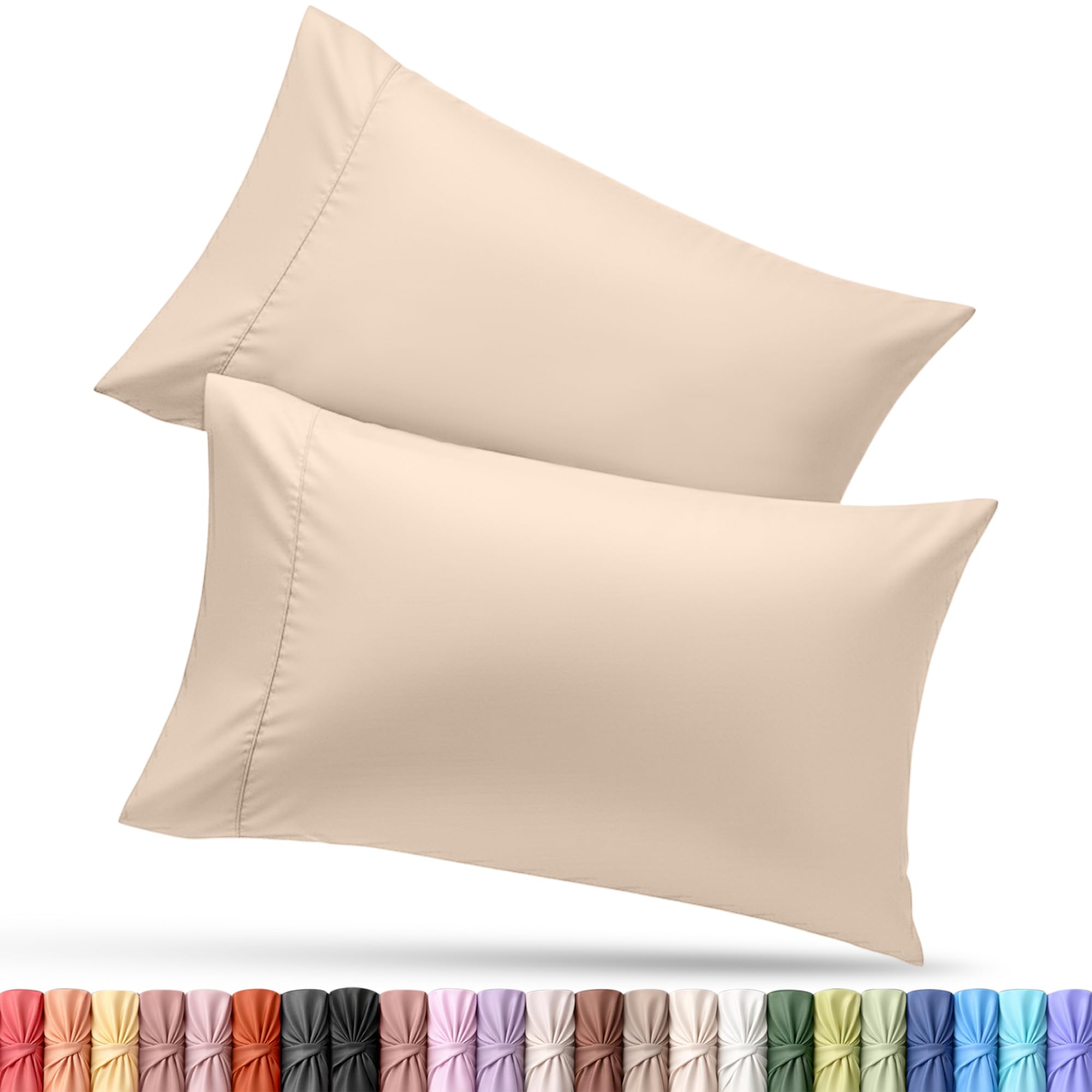Utopia Bedding King Pillow Cases - 12 Pack - Envelope Closure - Soft Brushed Microfiber Fabric - Shrinkage and Fade Resistant Pillow Covers King Size 20 X 40 Inches (King, White)