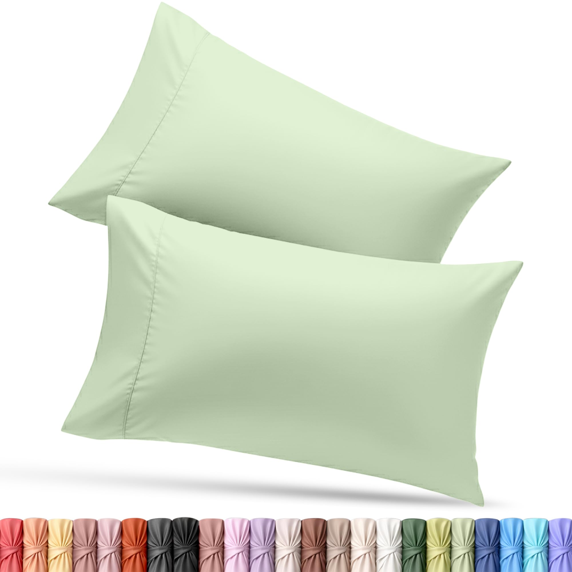 Utopia Bedding King Pillow Cases - 12 Pack - Envelope Closure - Soft Brushed Microfiber Fabric - Shrinkage and Fade Resistant Pillow Covers King Size 20 X 40 Inches (King, White)