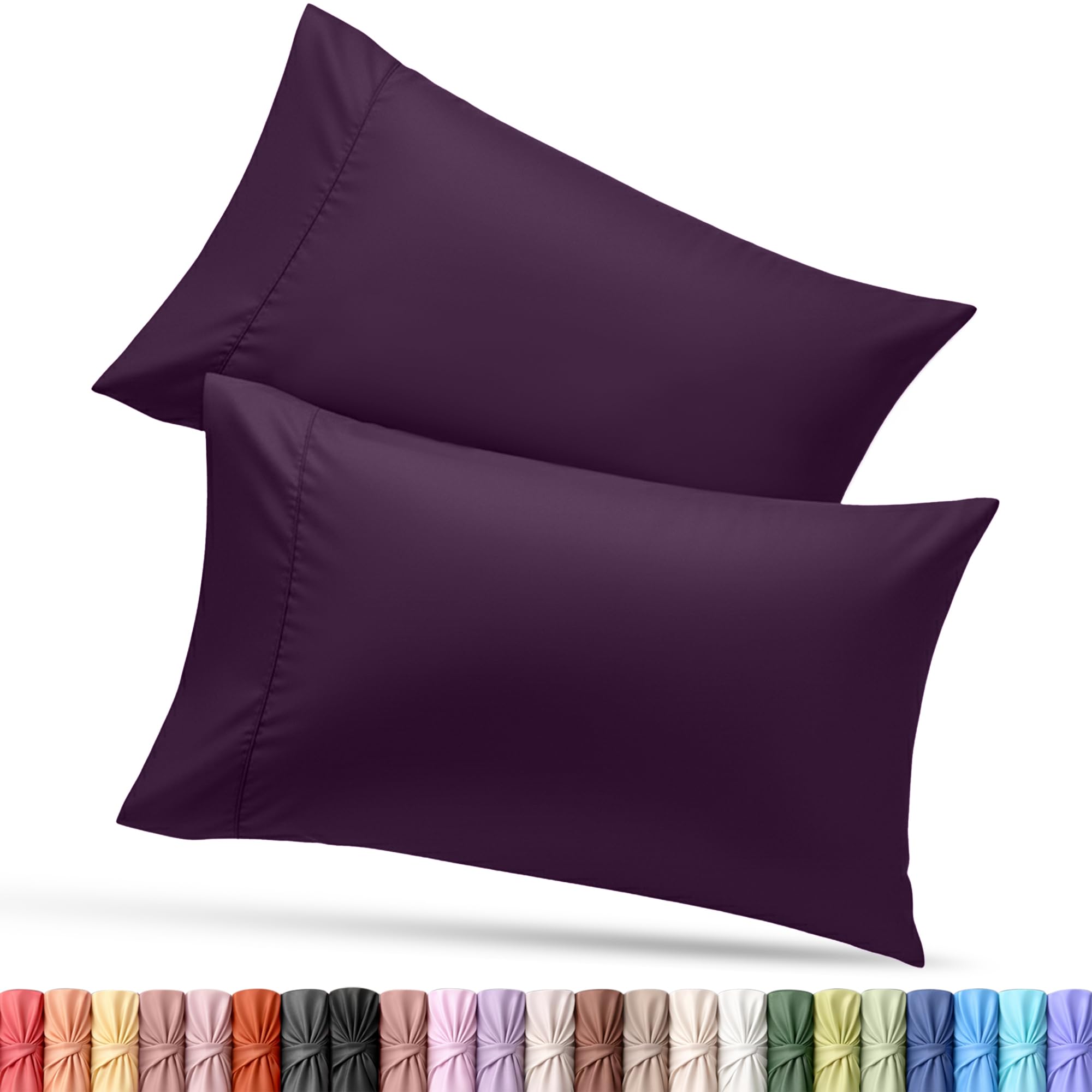 Utopia Bedding King Pillow Cases - 12 Pack - Envelope Closure - Soft Brushed Microfiber Fabric - Shrinkage and Fade Resistant Pillow Covers King Size 20 X 40 Inches (King, White)