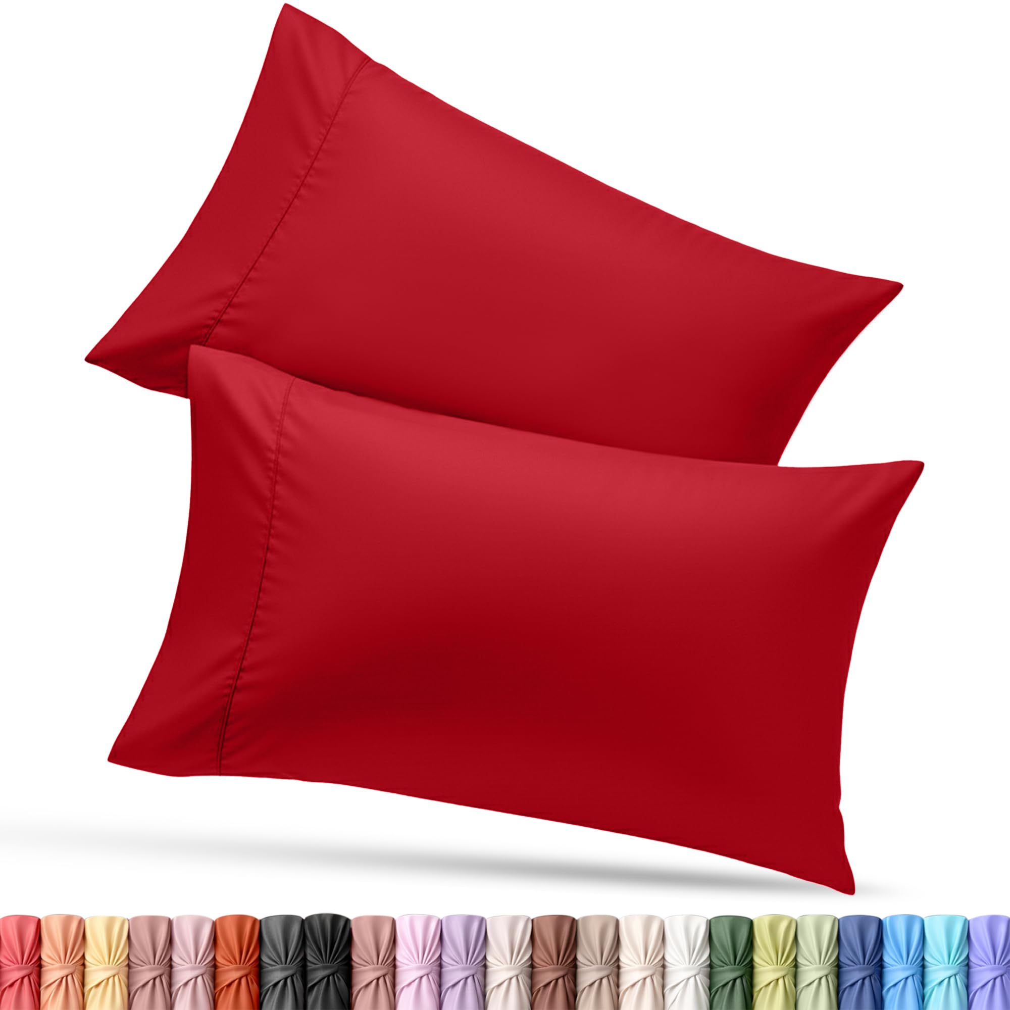 Utopia Bedding King Pillow Cases - 12 Pack - Envelope Closure - Soft Brushed Microfiber Fabric - Shrinkage and Fade Resistant Pillow Covers King Size 20 X 40 Inches (King, White)