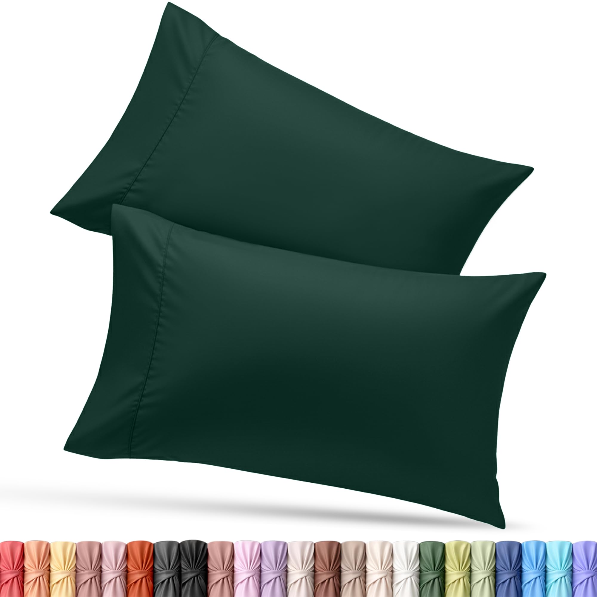 Utopia Bedding King Pillow Cases - 12 Pack - Envelope Closure - Soft Brushed Microfiber Fabric - Shrinkage and Fade Resistant Pillow Covers King Size 20 X 40 Inches (King, White)