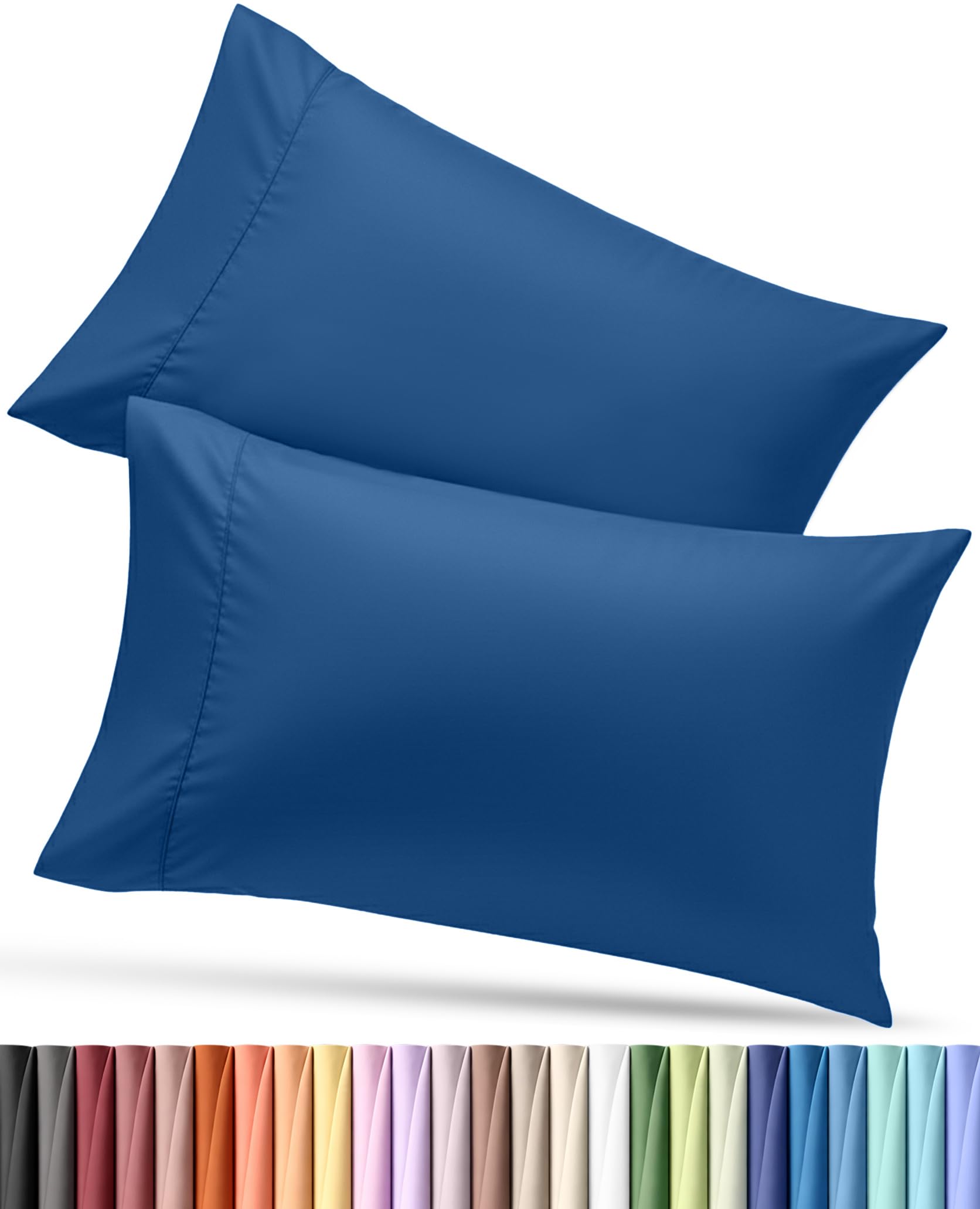 Utopia Bedding King Pillow Cases - 12 Pack - Envelope Closure - Soft Brushed Microfiber Fabric - Shrinkage and Fade Resistant Pillow Covers King Size 20 X 40 Inches (King, White)