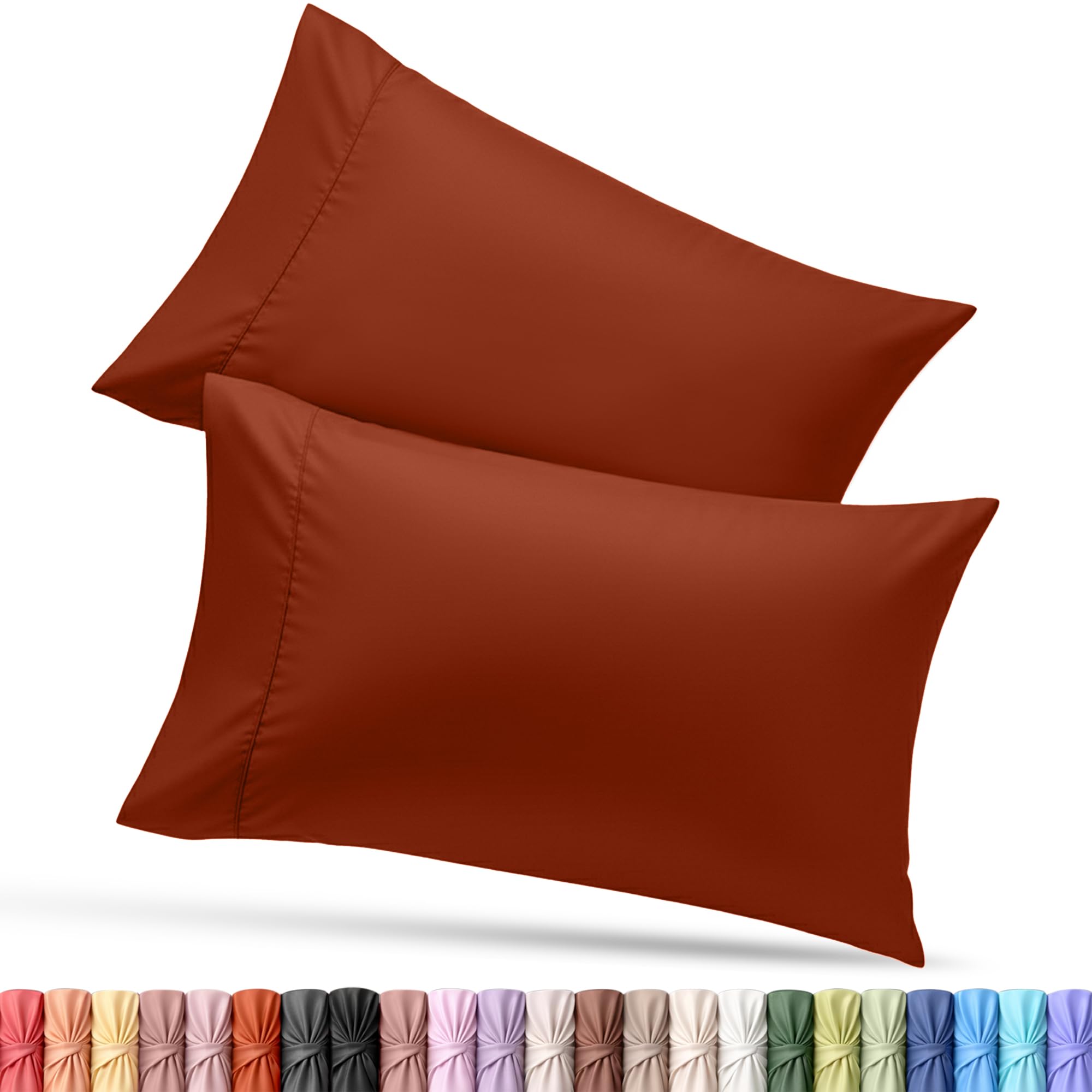 Utopia Bedding King Pillow Cases - 12 Pack - Envelope Closure - Soft Brushed Microfiber Fabric - Shrinkage and Fade Resistant Pillow Covers King Size 20 X 40 Inches (King, White)
