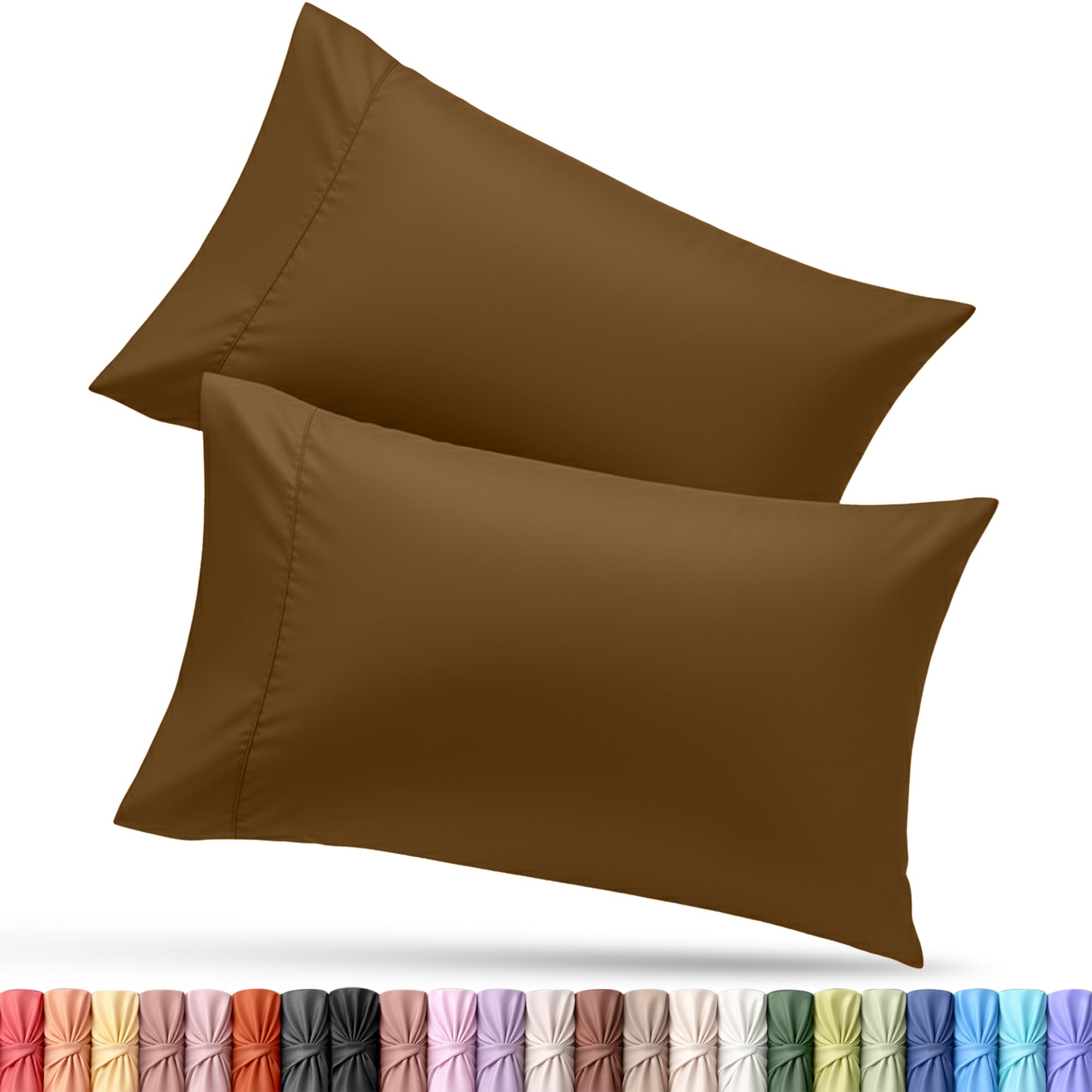 Utopia Bedding King Pillow Cases - 12 Pack - Envelope Closure - Soft Brushed Microfiber Fabric - Shrinkage and Fade Resistant Pillow Covers King Size 20 X 40 Inches (King, White)