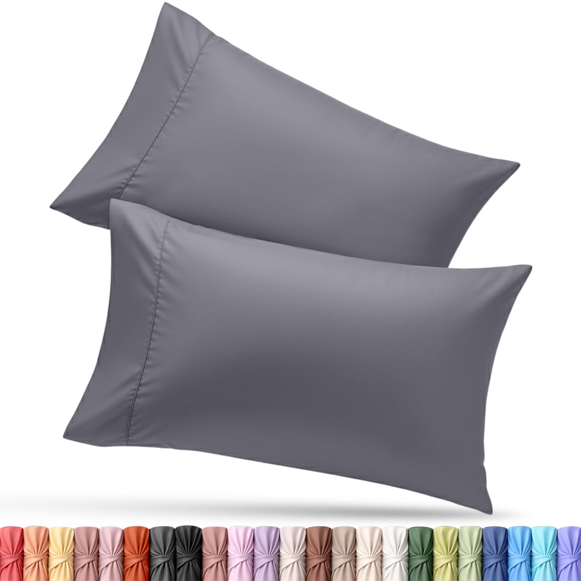 Utopia Bedding King Pillow Cases - 12 Pack - Envelope Closure - Soft Brushed Microfiber Fabric - Shrinkage and Fade Resistant Pillow Covers King Size 20 X 40 Inches (King, White)