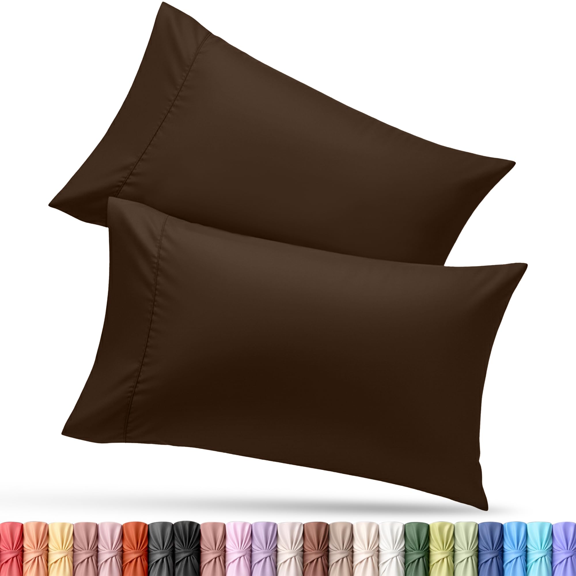 Utopia Bedding King Pillow Cases - 12 Pack - Envelope Closure - Soft Brushed Microfiber Fabric - Shrinkage and Fade Resistant Pillow Covers King Size 20 X 40 Inches (King, White)