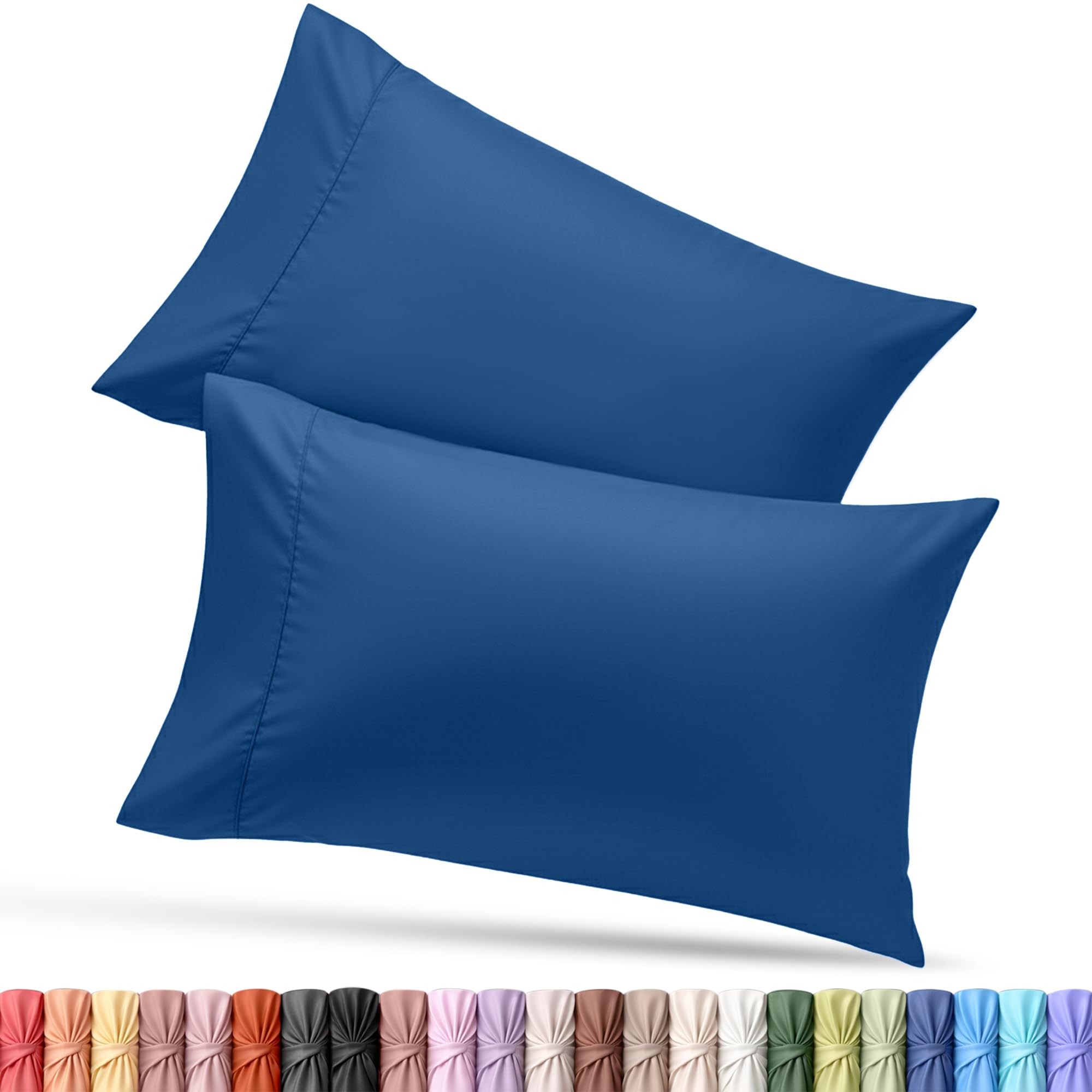Utopia Bedding King Pillow Cases - 12 Pack - Envelope Closure - Soft Brushed Microfiber Fabric - Shrinkage and Fade Resistant Pillow Covers King Size 20 X 40 Inches (King, White)