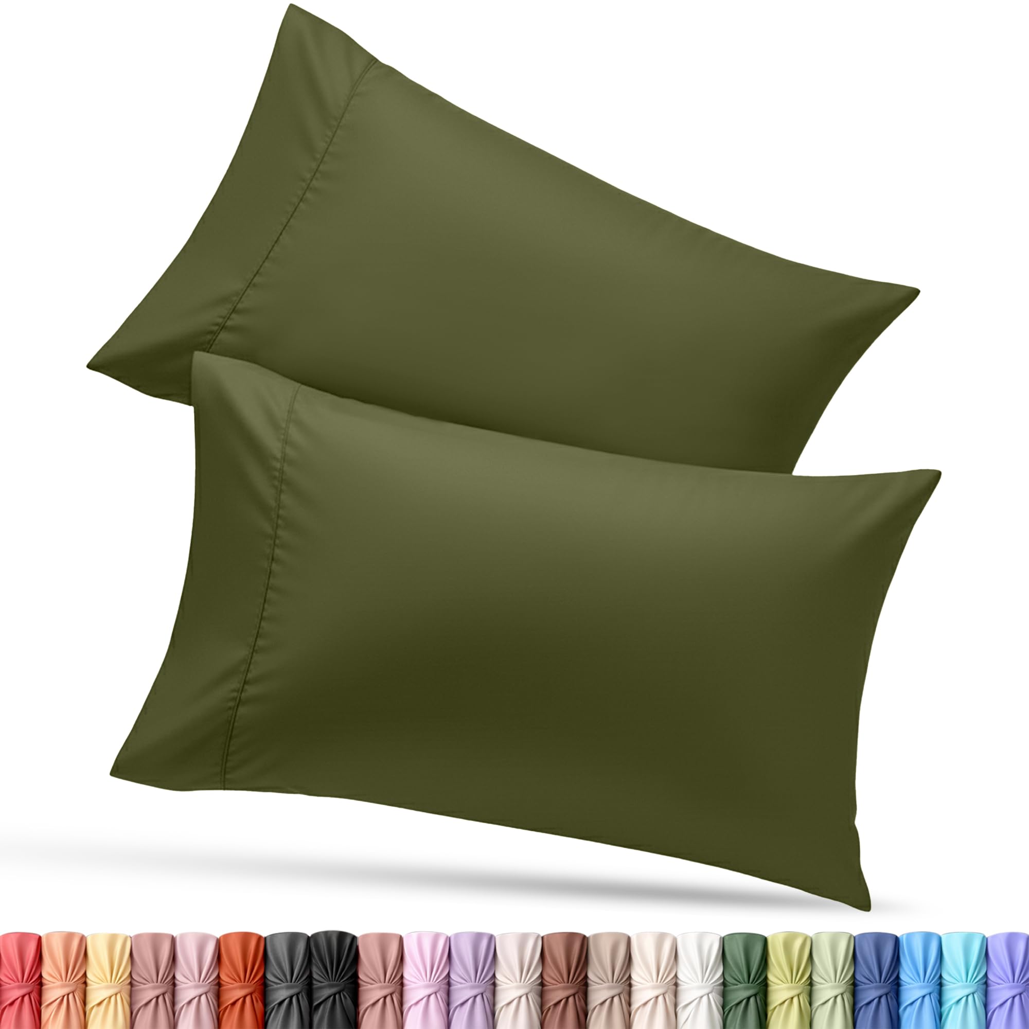 Utopia Bedding King Pillow Cases - 12 Pack - Envelope Closure - Soft Brushed Microfiber Fabric - Shrinkage and Fade Resistant Pillow Covers King Size 20 X 40 Inches (King, White)