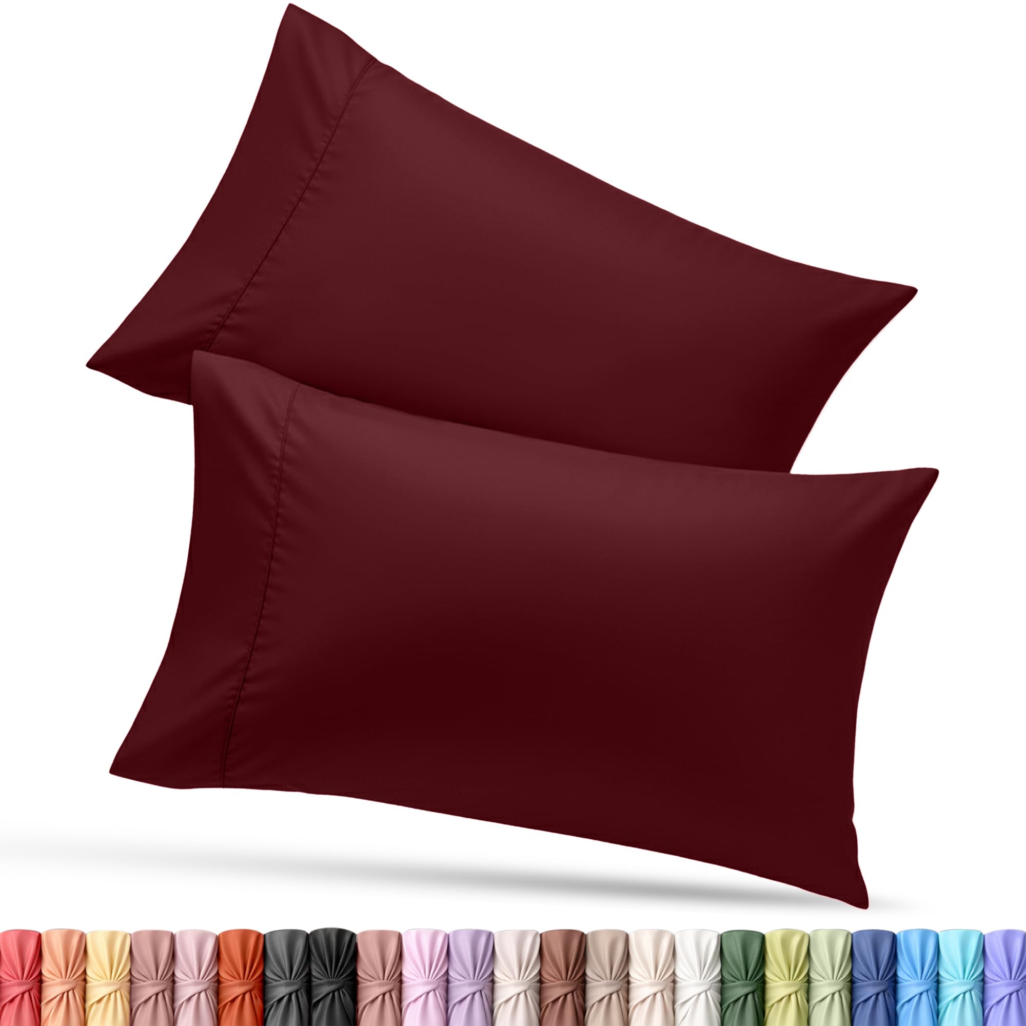 Utopia Bedding King Pillow Cases - 12 Pack - Envelope Closure - Soft Brushed Microfiber Fabric - Shrinkage and Fade Resistant Pillow Covers King Size 20 X 40 Inches (King, White)