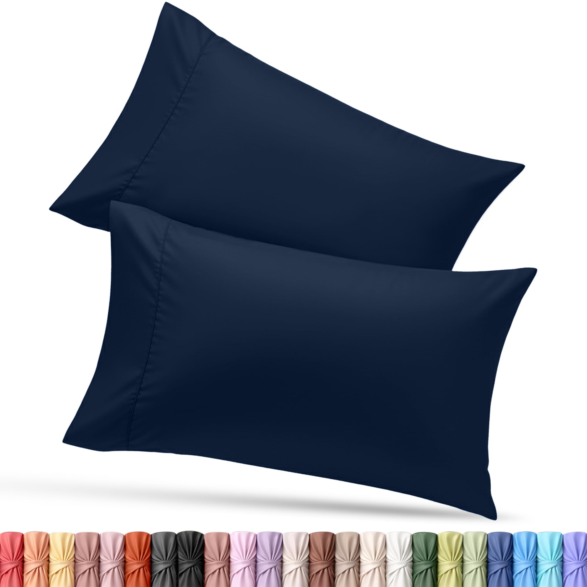 Utopia Bedding King Pillow Cases - 12 Pack - Envelope Closure - Soft Brushed Microfiber Fabric - Shrinkage and Fade Resistant Pillow Covers King Size 20 X 40 Inches (King, White)