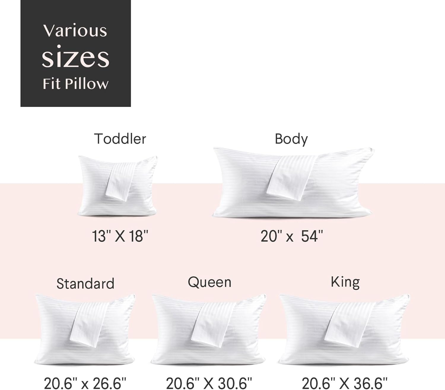 FAUNNA 600TC 100% Cotton Pillow Protectors, Queen Size (20x30), 4 Pack, Oeko-TEX Certified, Hotel Grade Pillow Cover with Silent Zipper, Zip Up Pillow Cases, White