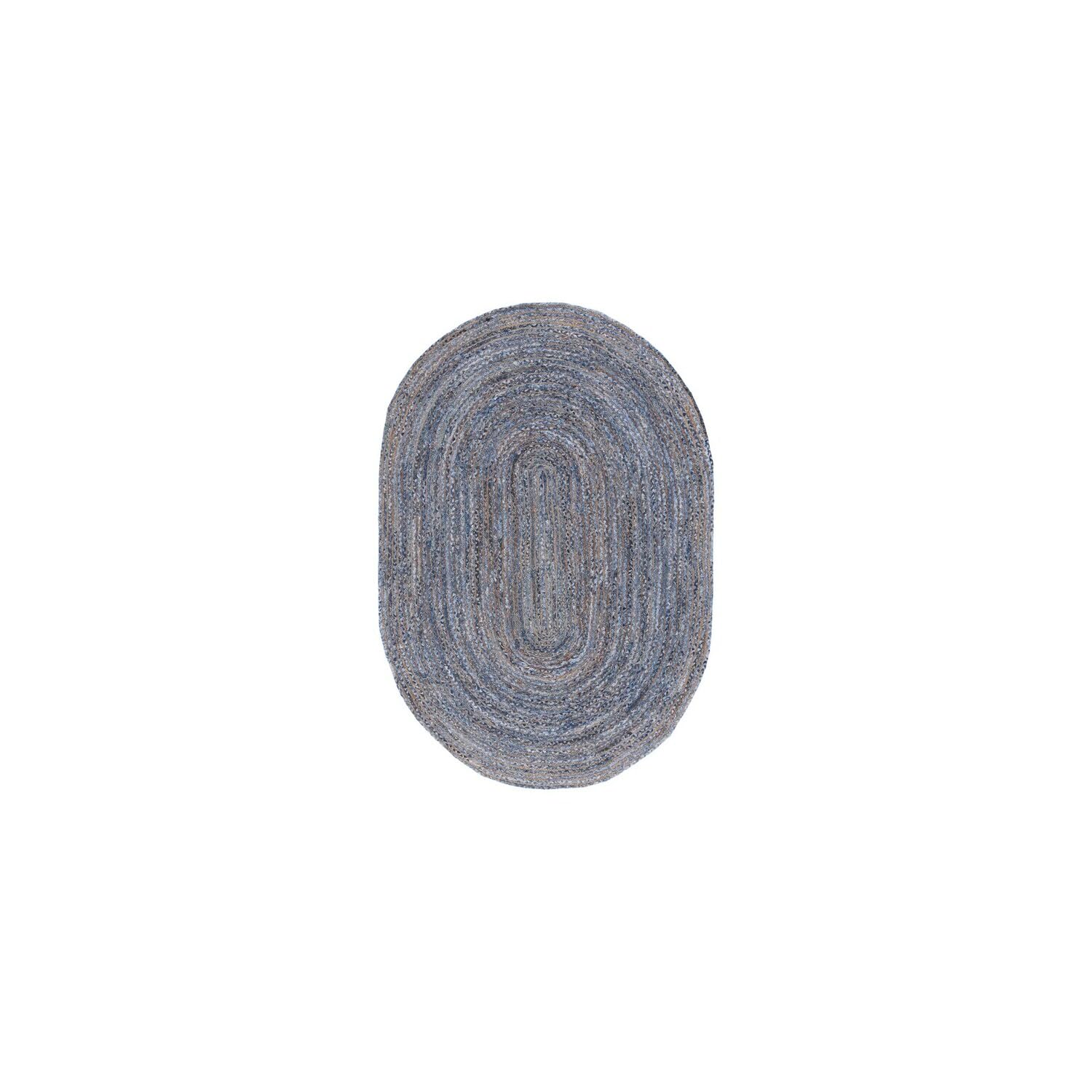 SAFAVIEH Area Rug 4x6 - Cape Cod Collection - Beige & Multi, Handmade Jute & Cotton, Woven Braided Design (CAP202B)