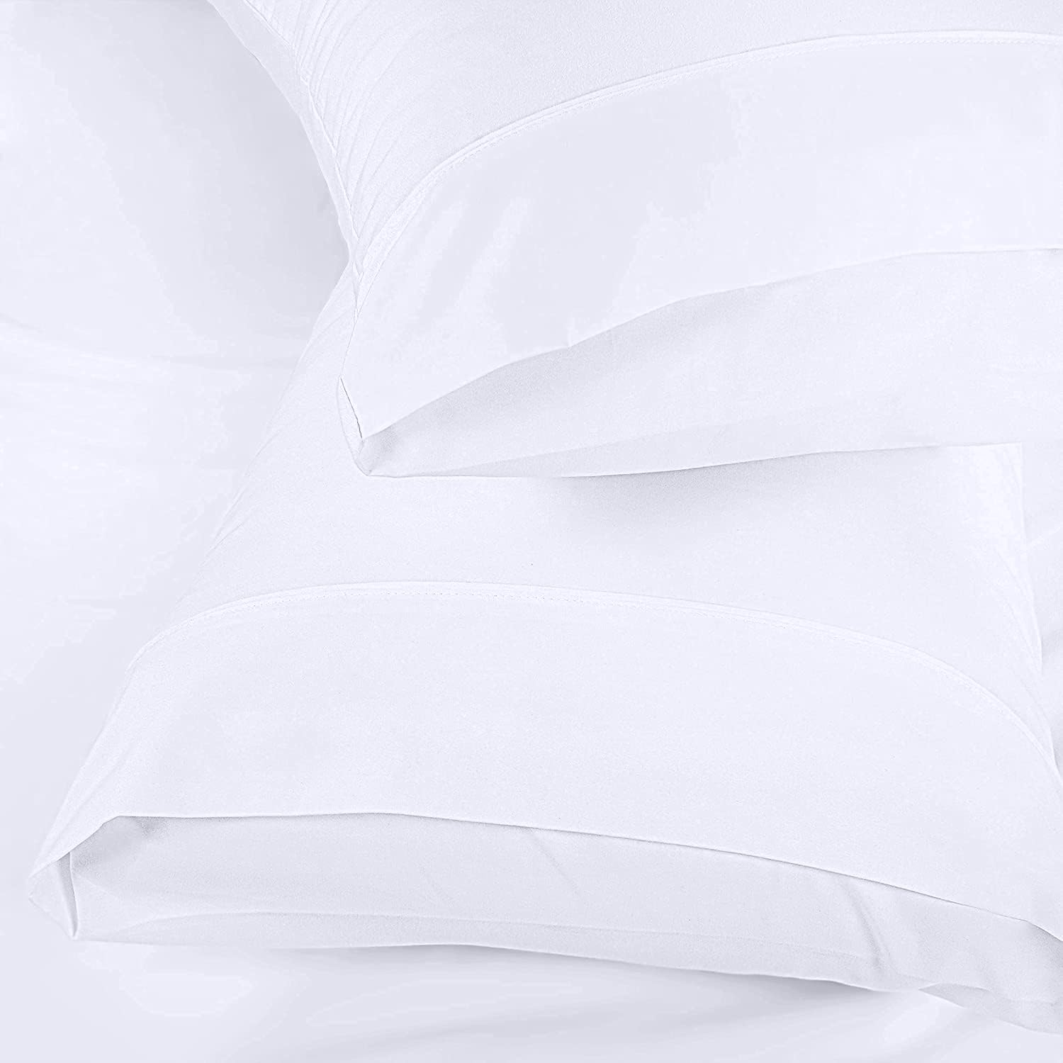 Utopia Bedding King Pillow Cases - 12 Pack - Envelope Closure - Soft Brushed Microfiber Fabric - Shrinkage and Fade Resistant Pillow Covers King Size 20 X 40 Inches (King, White)