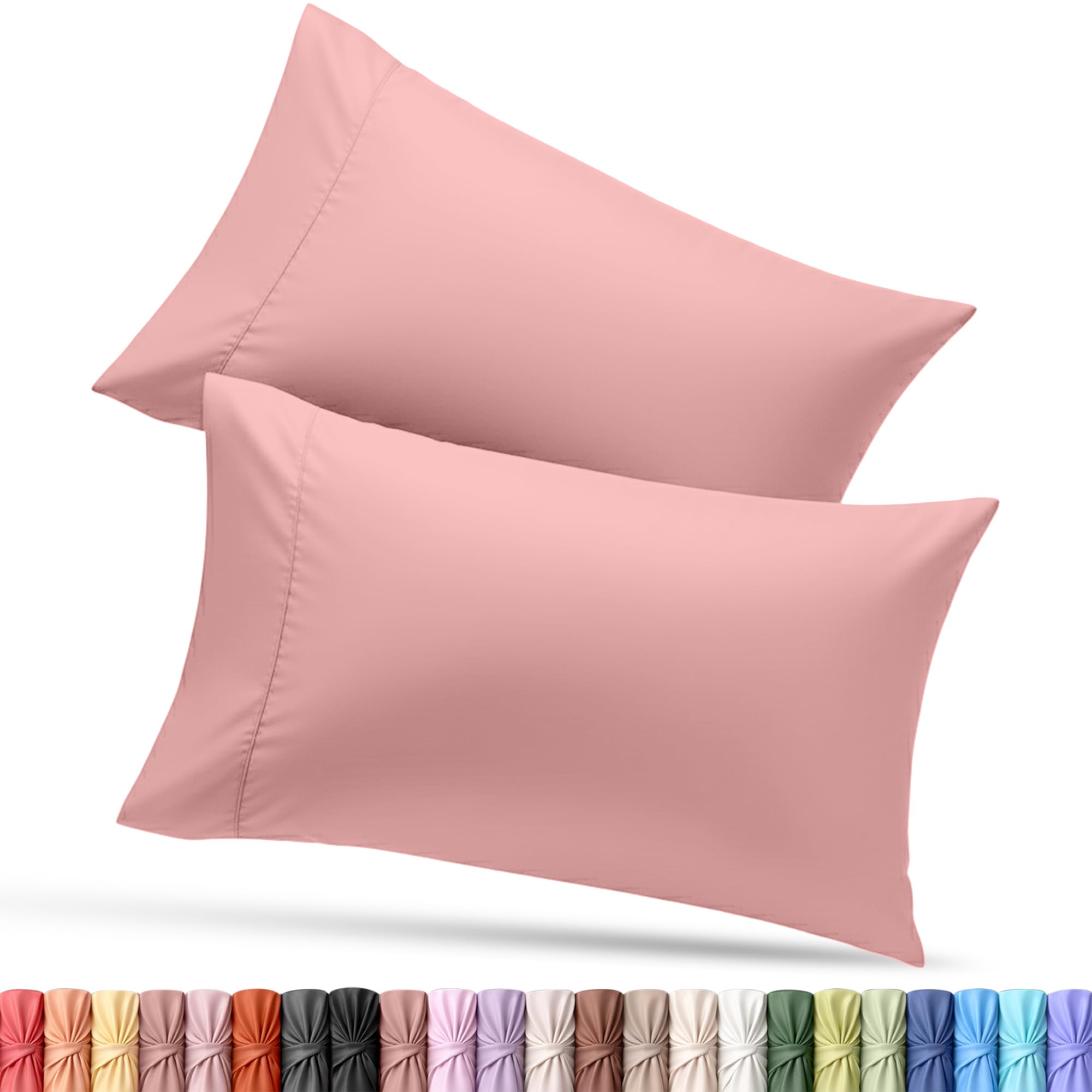 Utopia Bedding King Pillow Cases - 12 Pack - Envelope Closure - Soft Brushed Microfiber Fabric - Shrinkage and Fade Resistant Pillow Covers King Size 20 X 40 Inches (King, White)