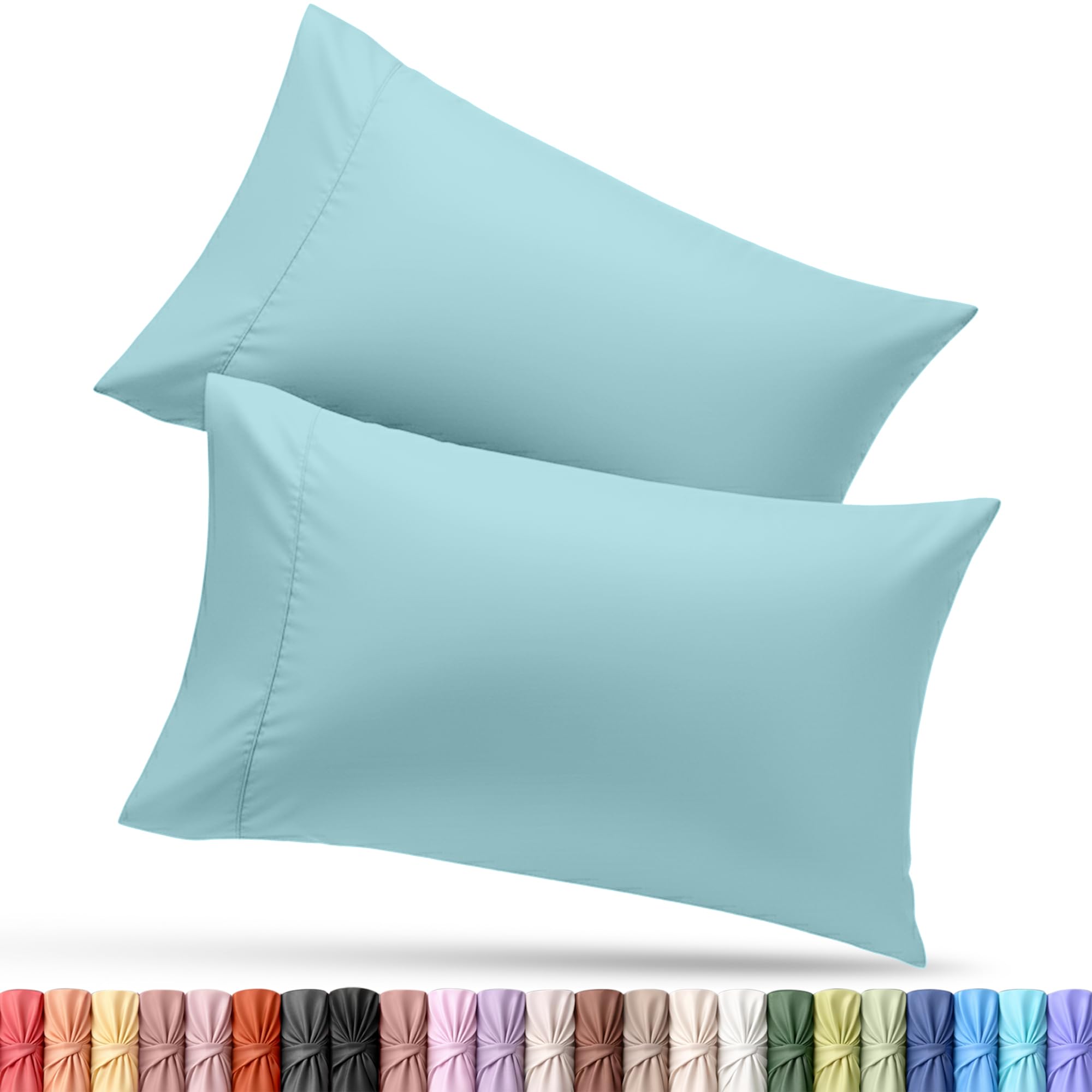 Utopia Bedding King Pillow Cases - 12 Pack - Envelope Closure - Soft Brushed Microfiber Fabric - Shrinkage and Fade Resistant Pillow Covers King Size 20 X 40 Inches (King, White)
