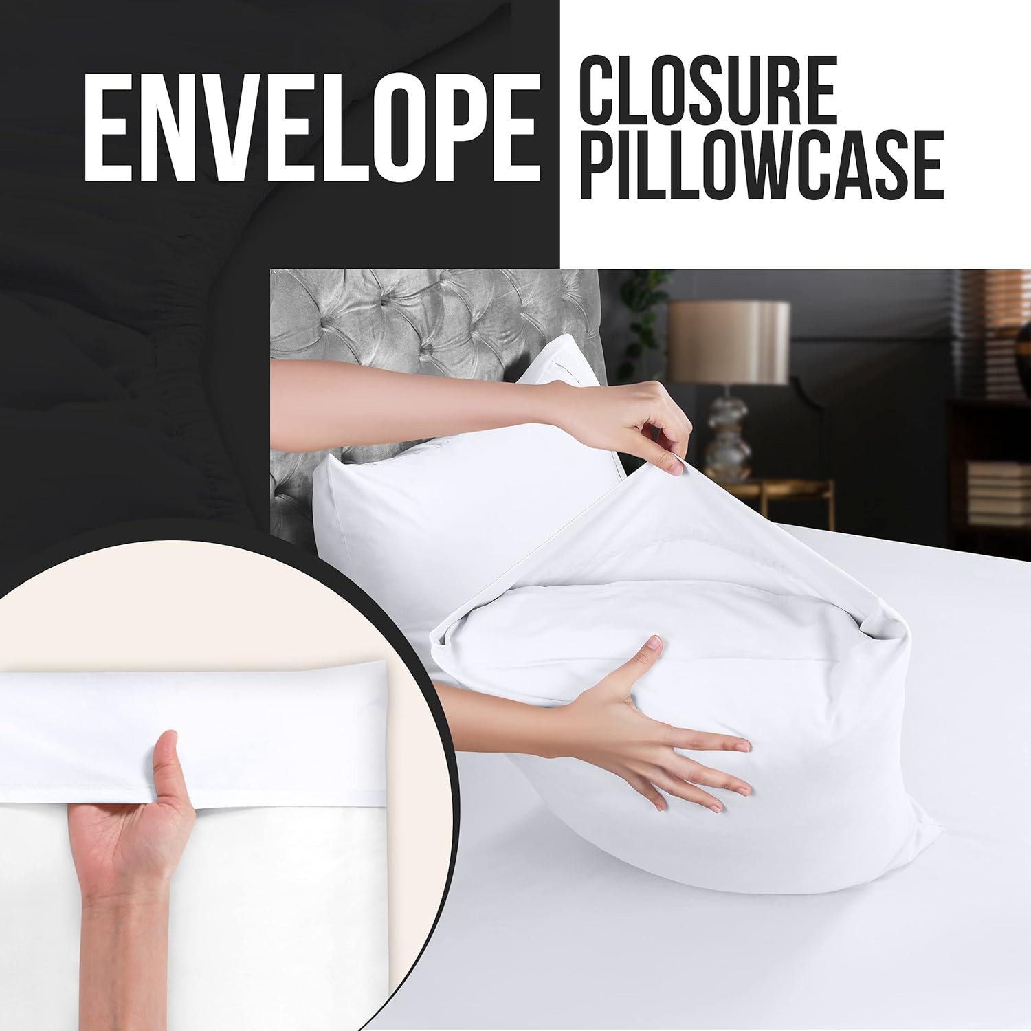 Utopia Bedding King Pillow Cases - 12 Pack - Envelope Closure - Soft Brushed Microfiber Fabric - Shrinkage and Fade Resistant Pillow Covers King Size 20 X 40 Inches (King, White)