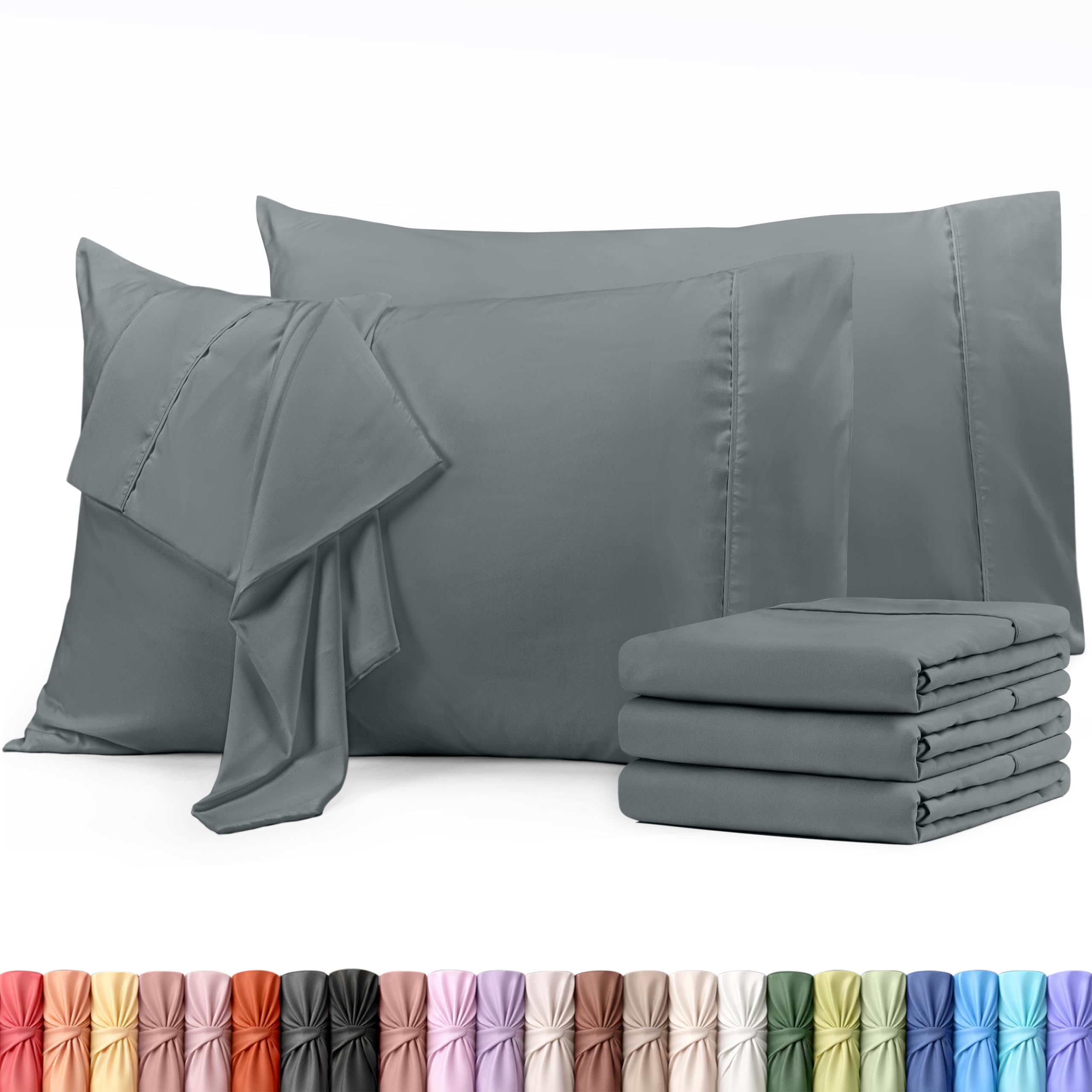Utopia Bedding King Pillow Cases - 12 Pack - Envelope Closure - Soft Brushed Microfiber Fabric - Shrinkage and Fade Resistant Pillow Covers King Size 20 X 40 Inches (King, White)