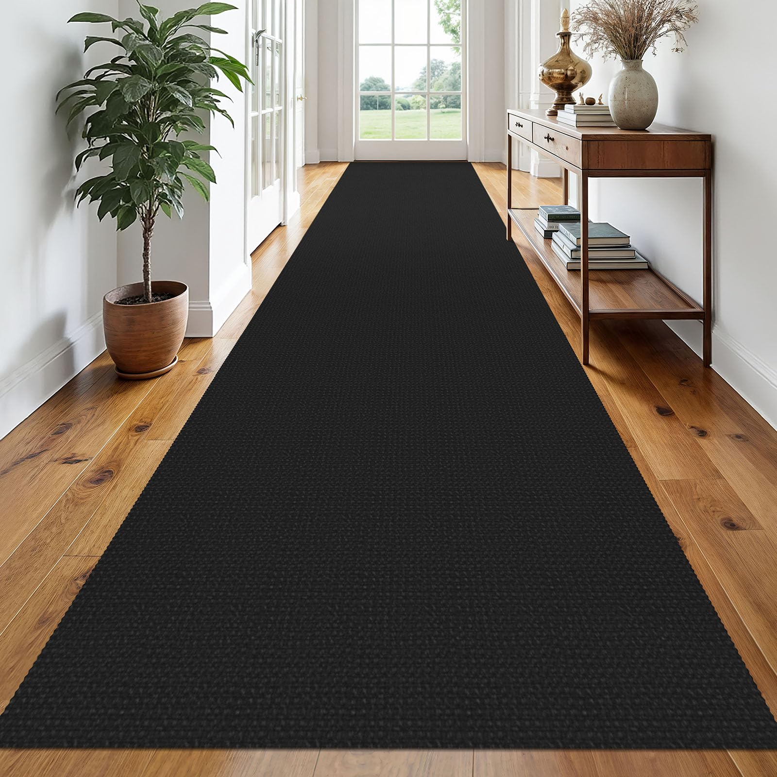 EARTHALL Woven Area Rug 4x6 Ft Washable Rugs for Entryway Non Slip Braided Throw Rugs Bedroom Carpet Cotton Entry Rug Cotton Floor Carpets for Bedroom Dining Room Living Room, Orange/Tan/Brown