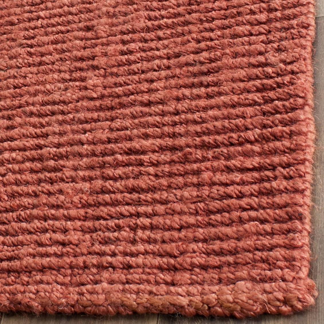 SAFAVIEH Area Rug 8x10 - Natural Fiber Collection - Large - Natural Brown, Handmade Jute, Farmhouse Style, Chunky Textured Thick Pile (NF447A)