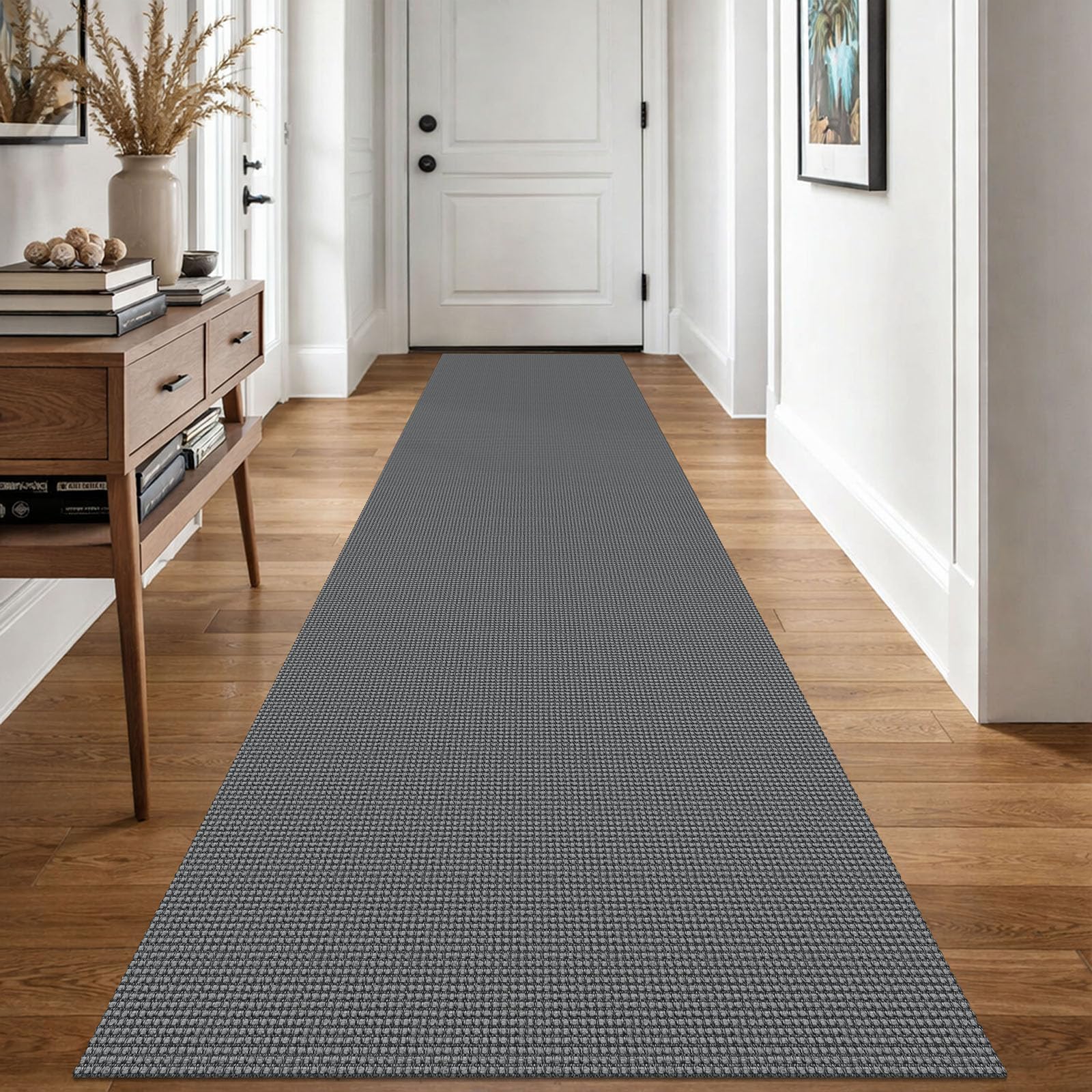 EARTHALL Woven Area Rug 4x6 Ft Washable Rugs for Entryway Non Slip Braided Throw Rugs Bedroom Carpet Cotton Entry Rug Cotton Floor Carpets for Bedroom Dining Room Living Room, Orange/Tan/Brown