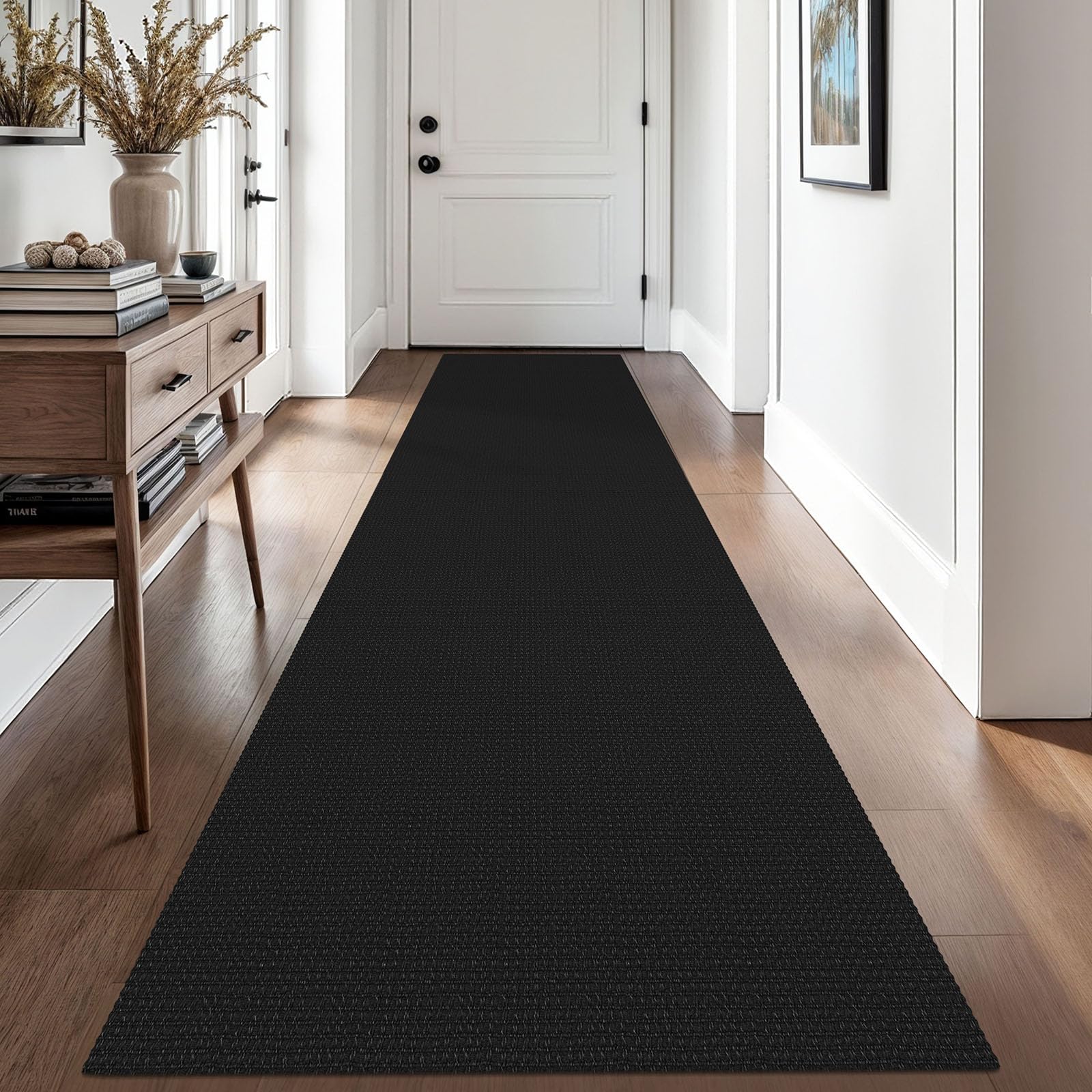 EARTHALL Woven Area Rug 4x6 Ft Washable Rugs for Entryway Non Slip Braided Throw Rugs Bedroom Carpet Cotton Entry Rug Cotton Floor Carpets for Bedroom Dining Room Living Room, Orange/Tan/Brown