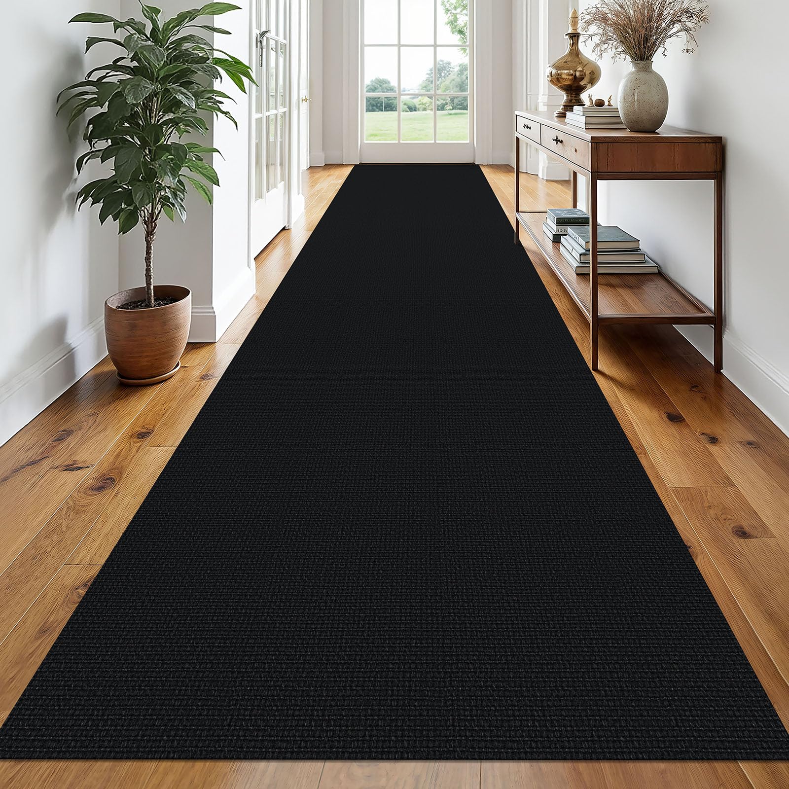 EARTHALL Washable Area Rug 4x6 Ft Non Slip Rugs for Entryway Braided Rubber Backed Bedroom Carpet Cotton Entry Rug Woven Floor Carpets for Bedroom Dining Room Living Room, Send/Beige