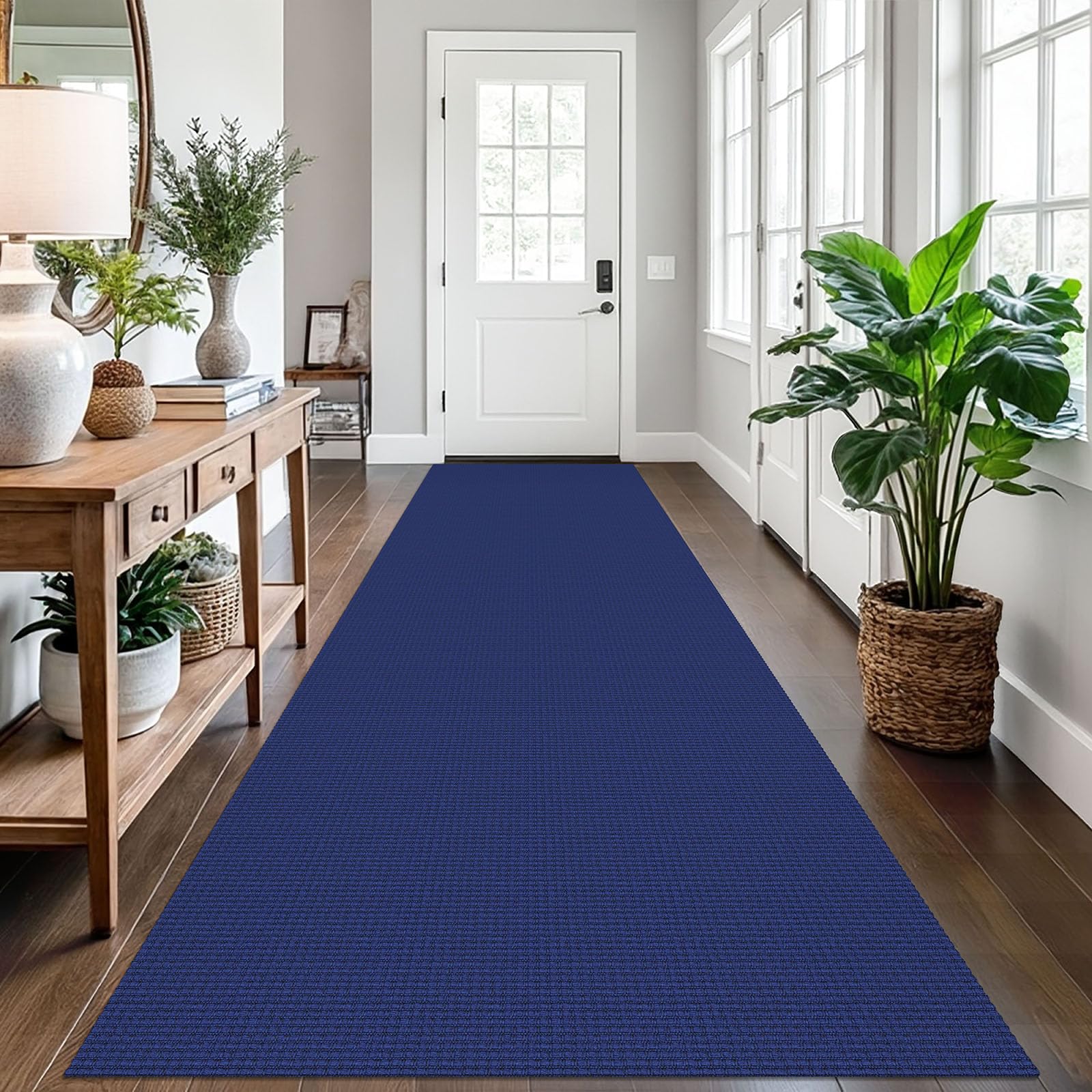 EARTHALL Woven Area Rug 4x6 Ft Washable Rugs for Entryway Non Slip Braided Throw Rugs Bedroom Carpet Cotton Entry Rug Cotton Floor Carpets for Bedroom Dining Room Living Room, Orange/Tan/Brown