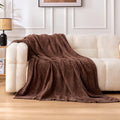 Grey Chunky Chenille Knit Throw Blanket 60x80 Inch Soft Cozy Sofa Bed Cover