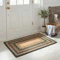 SAFAVIEH Washable Rug Outdoor Braided Collection - 5' x 8' Oval, Multi, Handmade & Reversible, Non-Shedding & Easy to Clean, Ideal for Patio, Backyard, Mudroom (BRD308A)