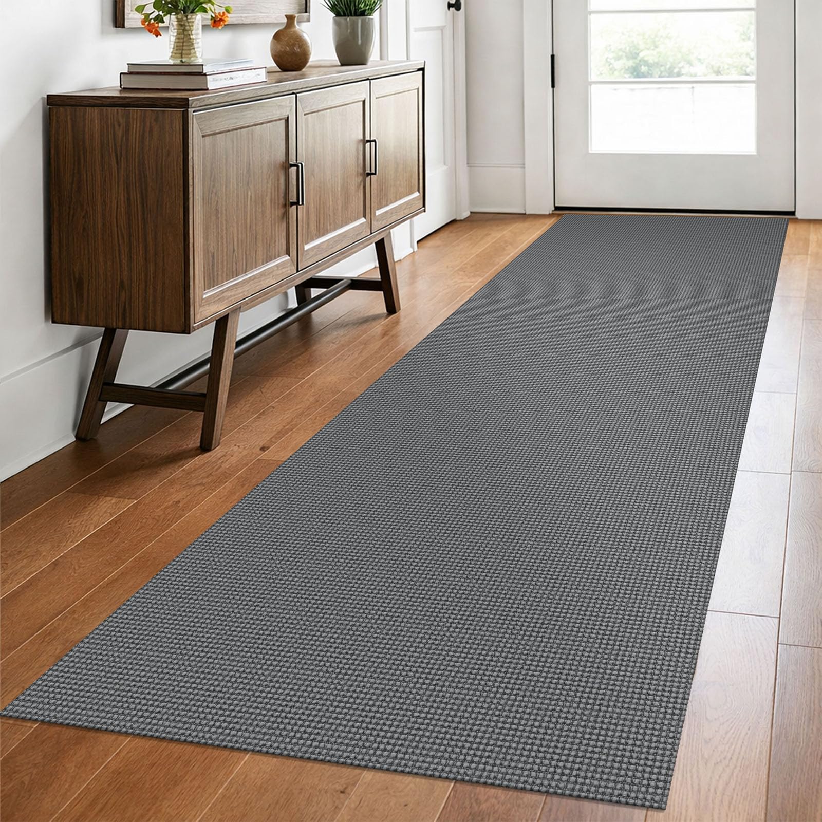 EARTHALL Woven Area Rug 4x6 Ft Washable Rugs for Entryway Non Slip Braided Throw Rugs Bedroom Carpet Cotton Entry Rug Cotton Floor Carpets for Bedroom Dining Room Living Room, Orange/Tan/Brown