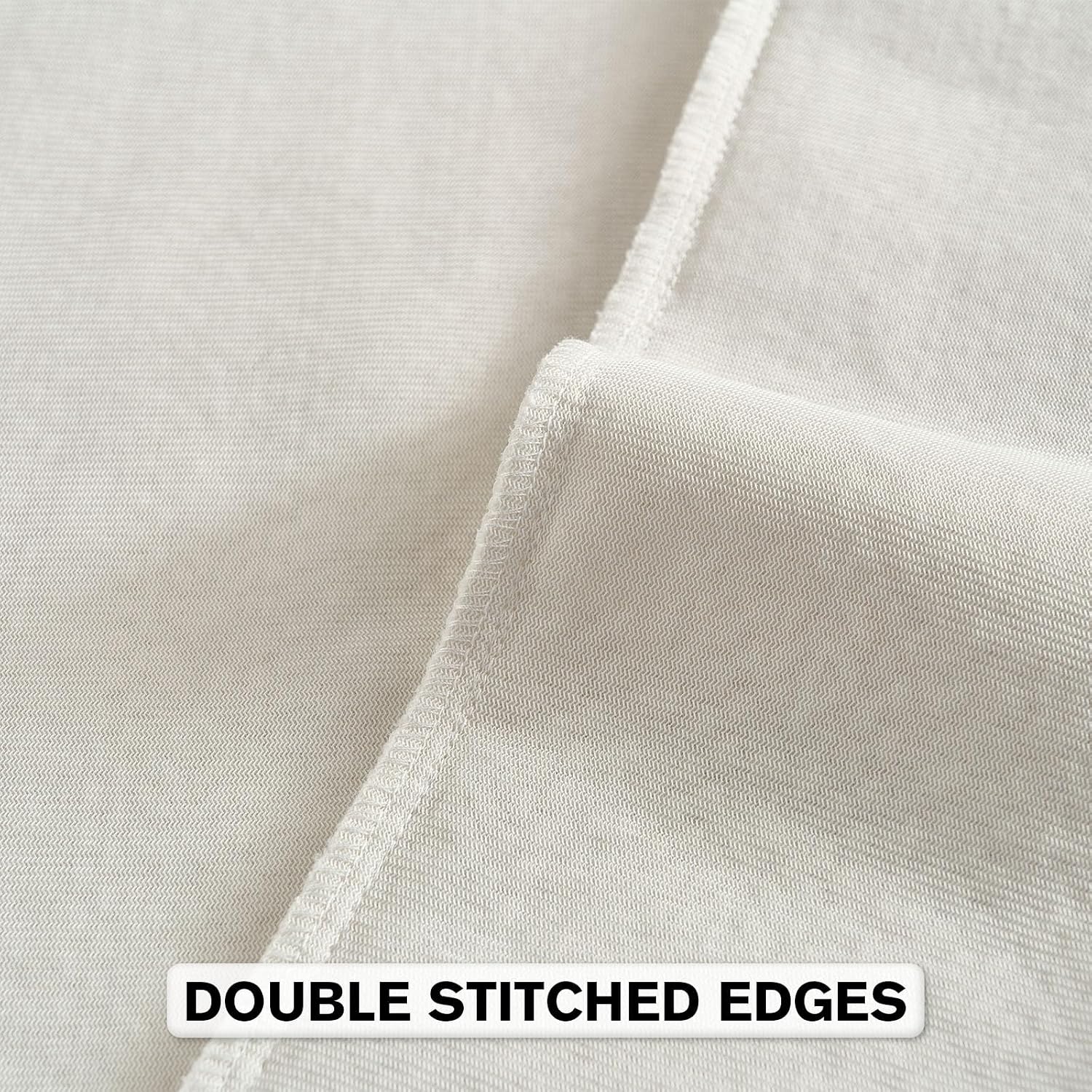 FUTEI Pack of 2 Solid Chenille Throw Pillow Covers 18x18 Inch Soft Farmhouse Decorative Accent Cushion Cases Modern Home Decor for Couch Living Room, Cream