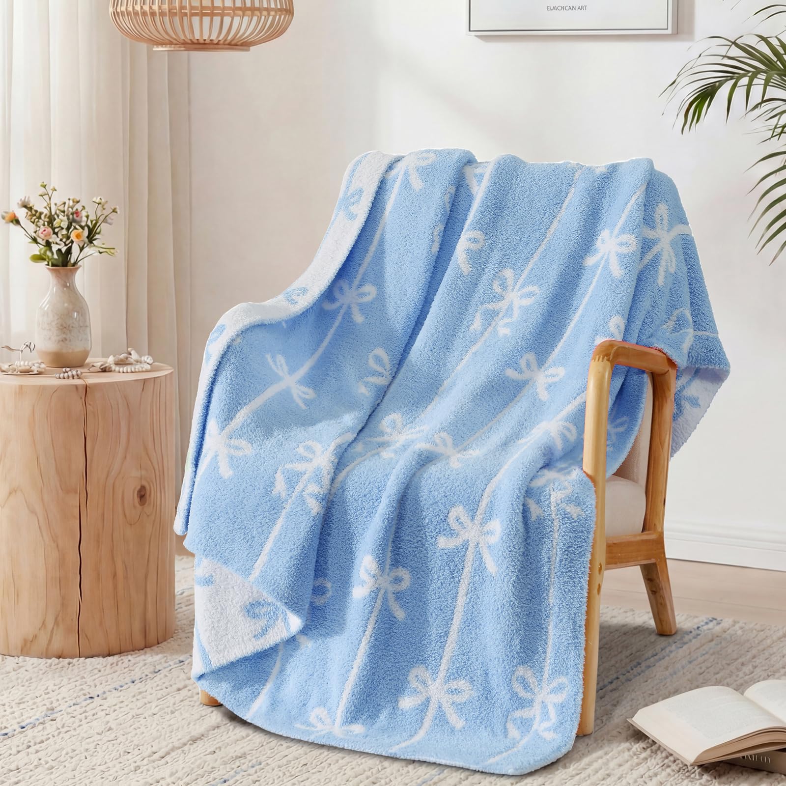 WRENSONGE Throw Blanket Cationic Dyeing Taupe Soft Cozy Fluffy Warm Hand Made Throw Blankets for Couch, Sofa, Chair, Bed, Camping, Picnic, Travel Lightweight Bed Blanket - 50"*60"