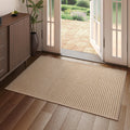 YDKGL Boho Washable Area Rugs 5x7 ft, Non Slip Area Rug for Living Room, Braided Office Rugs Bedroom Rug Woven Washable Indoor Floor Carpets for Office Dining Bedroom Living Room, Easy to Clean, Brown