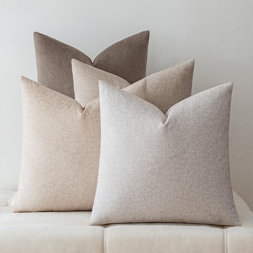 a moment Waterproof Throw Pillow Covers Set of 4,20x20 Inch Outdoor Stain Resistant Pet Friendly Pillowcases Cushion Covers for Patio Sofa and Living Room,Green