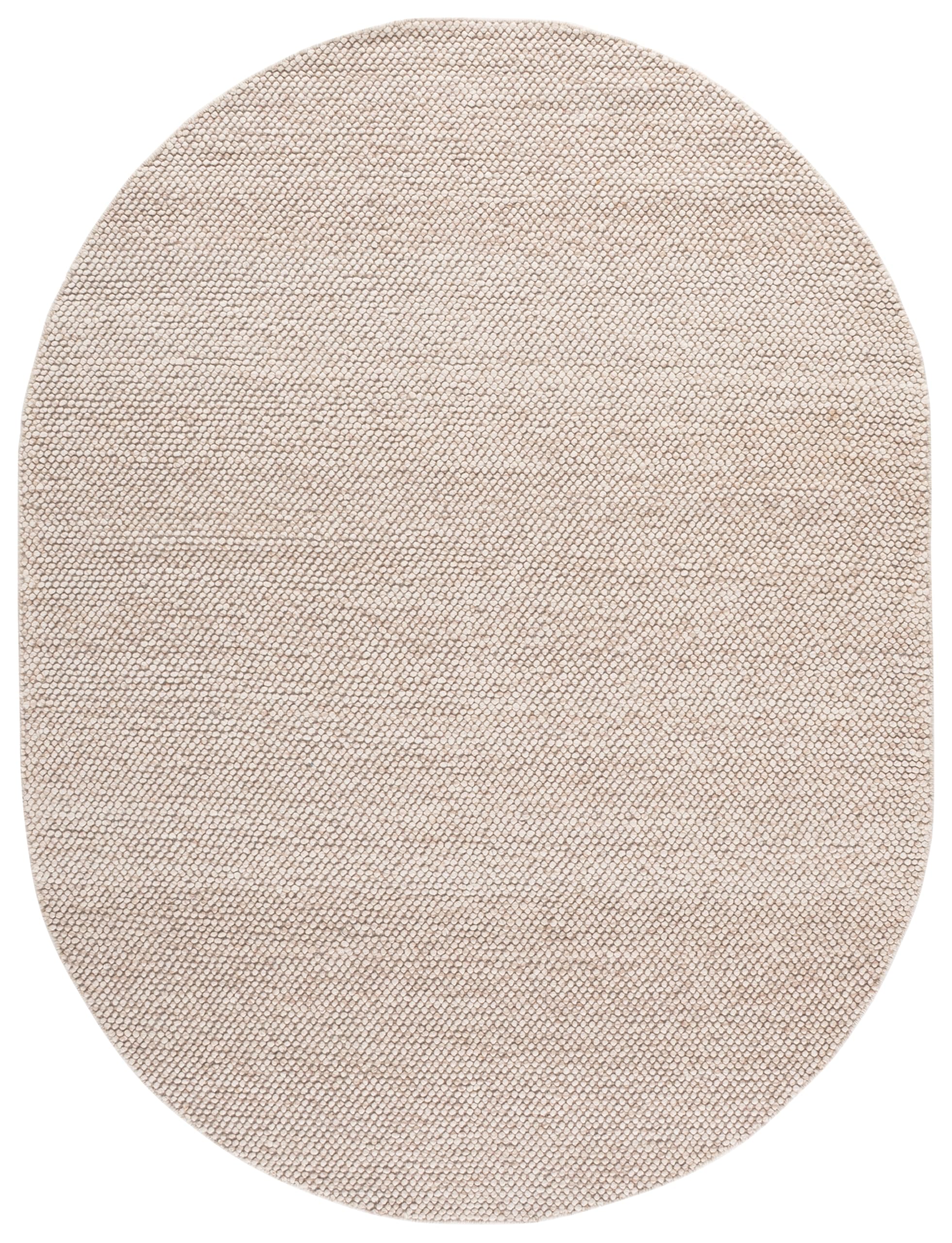 SAFAVIEH Area Rug 5x8 - Natura Collection - Beige & Ivory, Handmade Wool Blend, Textured Design, Ideal for Living Room, Bedroom, Dining Space (NAT425B)