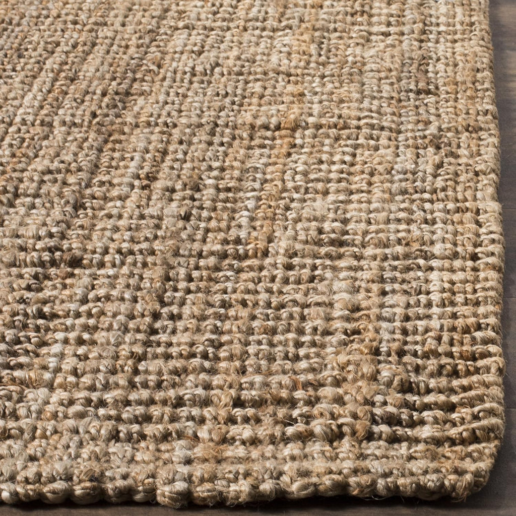 SAFAVIEH Area Rug 8x10 - Natural Fiber Collection - Large - Natural Brown, Handmade Jute, Farmhouse Style, Chunky Textured Thick Pile (NF447A)