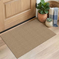 EARTHALL Woven Area Rug 4x6 Ft Washable Rugs for Entryway Non Slip Braided Throw Rugs Bedroom Carpet Cotton Entry Rug Cotton Floor Carpets for Bedroom Dining Room Living Room, Orange/Tan/Brown
