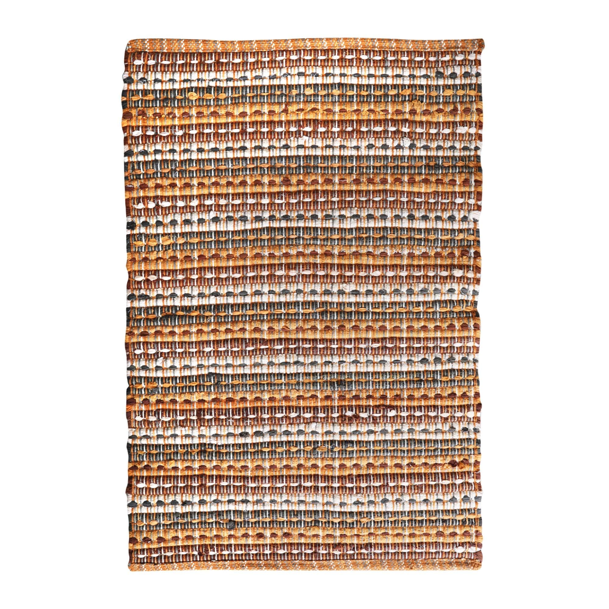 8x10 Multi Handwoven Reversible Cotton Chindi Rag Rug Boho Farmhouse Floor Carpet