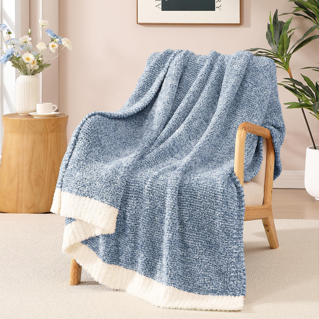 WRENSONGE Throw Blanket Cationic Dyeing Taupe Soft Cozy Fluffy Warm Hand Made Throw Blankets for Couch, Sofa, Chair, Bed, Camping, Picnic, Travel Lightweight Bed Blanket - 50"*60"