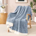 WRENSONGE Throw Blanket Cationic Dyeing Taupe Soft Cozy Fluffy Warm Hand Made Throw Blankets for Couch, Sofa, Chair, Bed, Camping, Picnic, Travel Lightweight Bed Blanket - 50"*60"