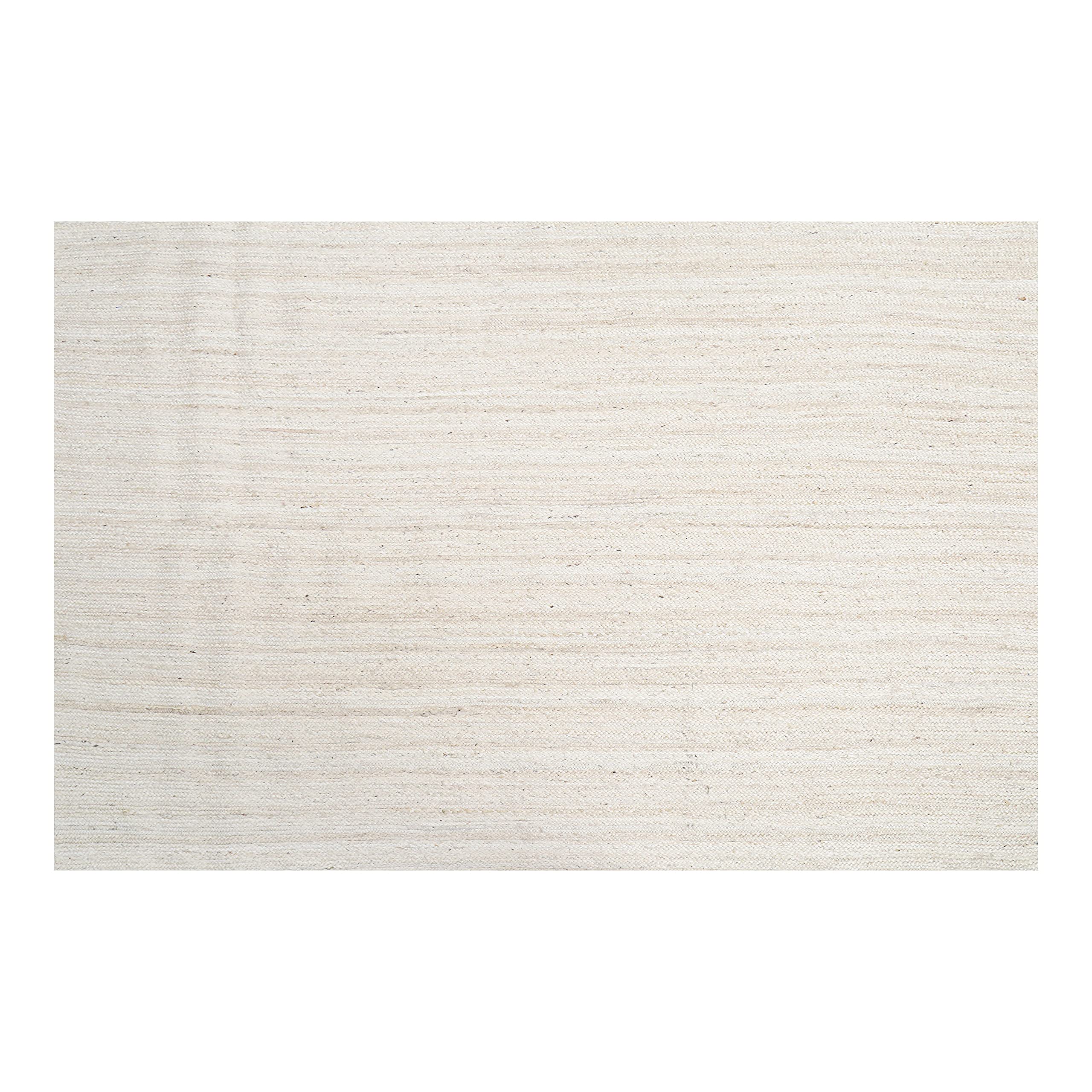 Hausattire Hand Woven Jute Braided Rug, 4’ Round – Natural, Reversible Boho Entry Area Rugs for Kitchen, Living Room I Farmhouse Decorative Floor Rug, 4 Feet Round