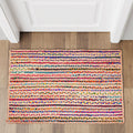 Hausattire Hand Woven Jute Braided Rug, 4’ Round – Natural, Reversible Boho Entry Area Rugs for Kitchen, Living Room I Farmhouse Decorative Floor Rug, 4 Feet Round