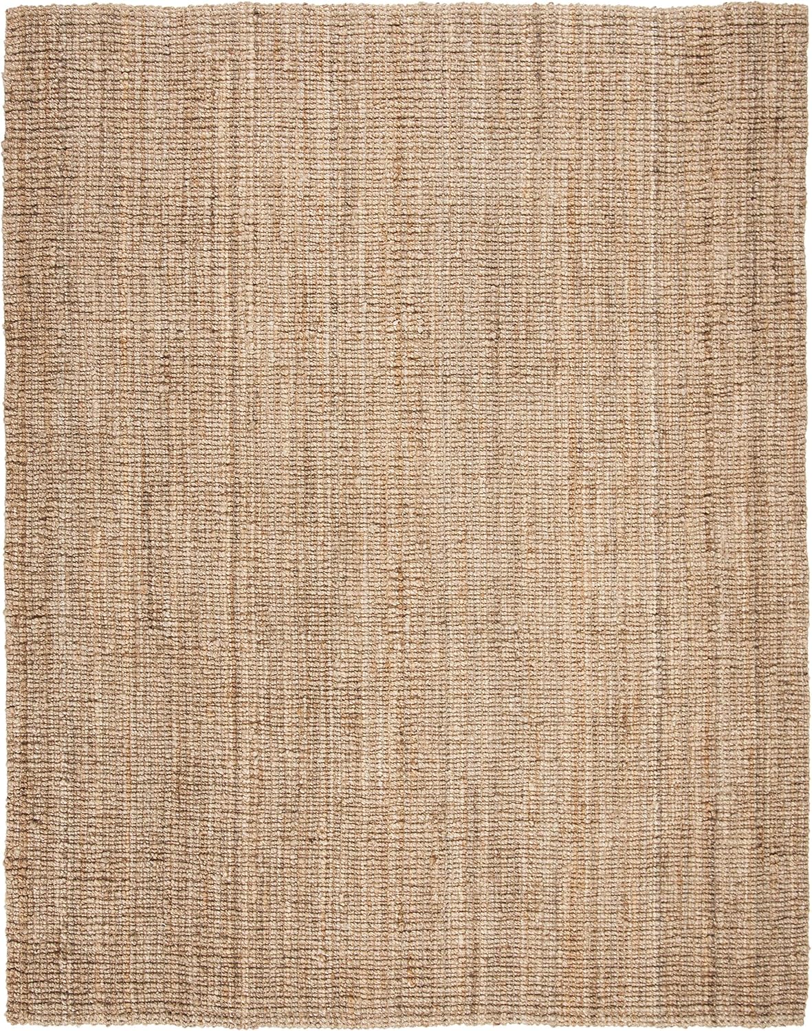 SAFAVIEH Natural Fiber Collection Area Rug - 5' x 7'6", Natural Brown, Handmade Jute, Farmhouse Style, Chunky Textured Thick Pile (NF447A)