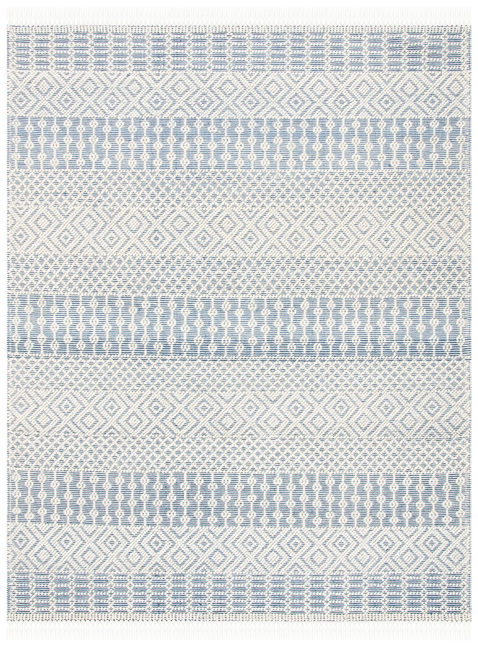 SAFAVIEH Natura Collection Area Rug - 5' x 8', Ivory, Handmade Moroccan Boho Wool Fringe, Ideal for High Traffic Areas in Living Room, Bedroom (NAT852B)