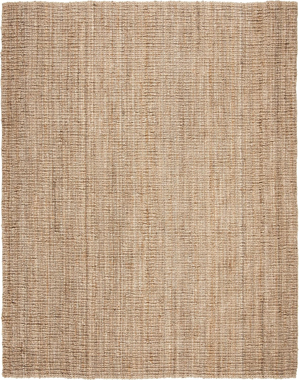 SAFAVIEH Area Rug 8x10 - Natural Fiber Collection - Large - Natural Brown, Handmade Jute, Farmhouse Style, Chunky Textured Thick Pile (NF447A)