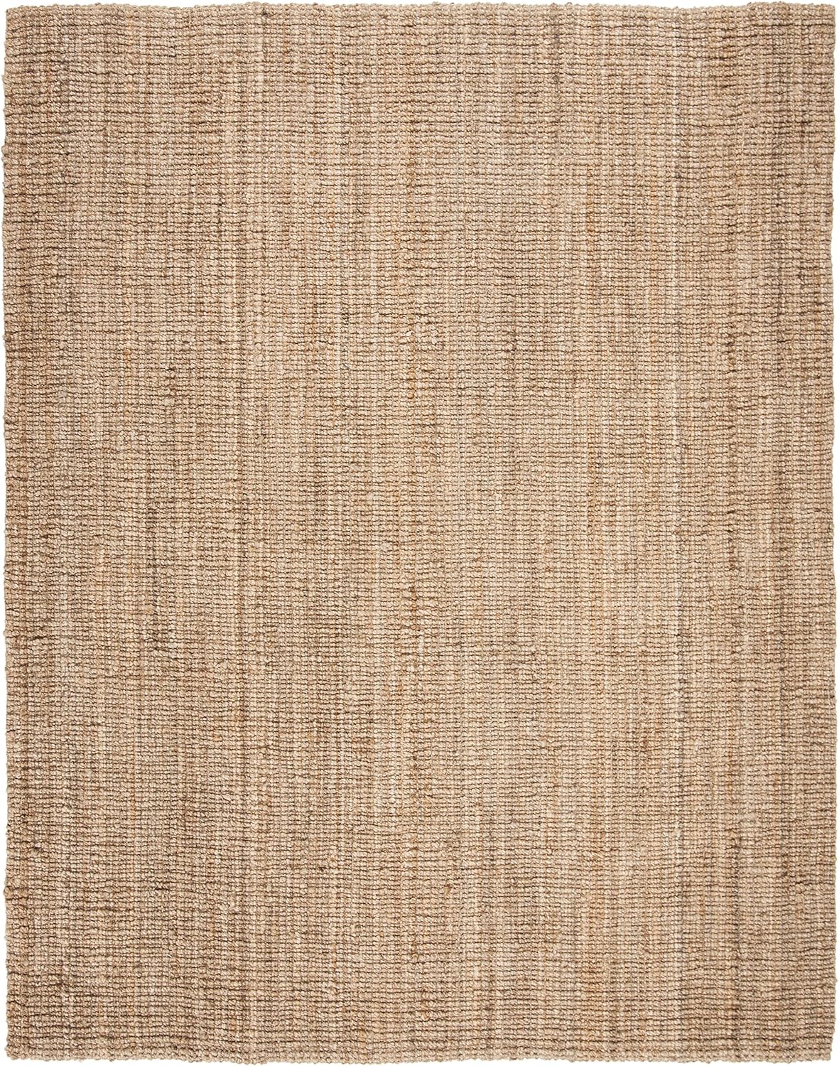 SAFAVIEH Area Rug 8x10 - Natural Fiber Collection - Large - Natural Brown, Handmade Jute, Farmhouse Style, Chunky Textured Thick Pile (NF447A)